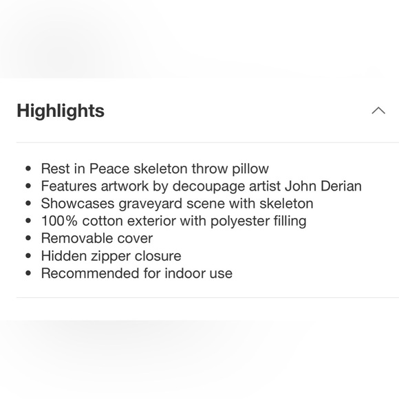 John Derian  “rest in peace” 2024 Target Exclusive Pillow - Picture 4 of 6